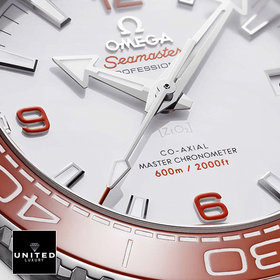 Omega Seamaster Planet Ocean 215.32.44.21.04.001 Omega Seamaster Planet Ocean 600m White Dial Replica orange bezel