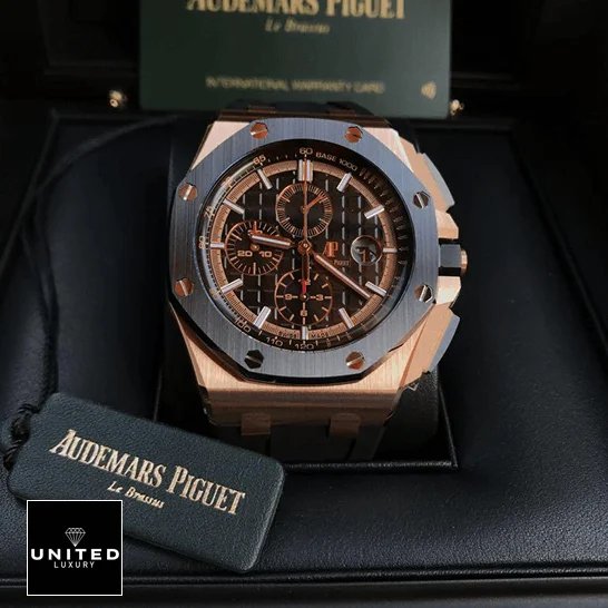 Audemars Piguet Royal Oak Offshore 26208ST.OO.D305CR.01 Audemars Piguet Royal Oak Black Dial Replica in the audemars box