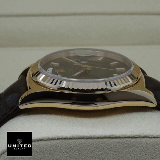 Rolex Day-Date 118135-0002 Rolex Day-Date 118139 V5 Stainless Steel Case Left Side Replica