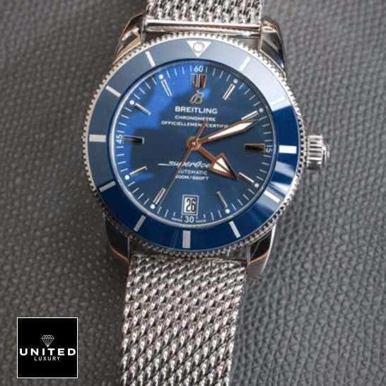 Breitling Superocean Heritage II B20 AB201016 Breitling Heritage AB2010161C1CA1A Blue Dial Replica front view