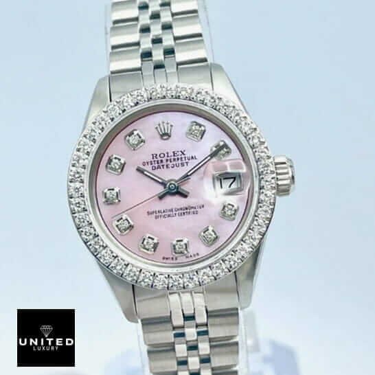 Rolex Datejust 126234 Rolex Datejust Diamond Bezel Jubilee Replica front view