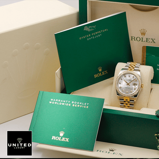 Rolex Datejust 116243 Rolex 116243 Datejust Mother Of Pear Diamond Dial Replica in the rolex box