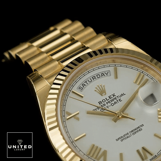 Rolex Day-Date 228238-0042 Rolex Day-Date 40 228238 Replica Yellow Gold Oyster Bracelet