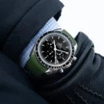 Omega – Speedmaster –  Rubber Strap – Green - Image 3
