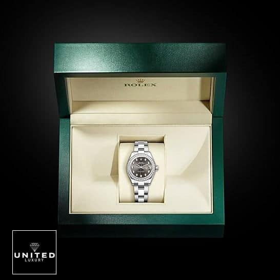 Rolex Datejust 128300 Rolex Datejust 128300 Dark Grey Diamond Replica in the Rolex Box