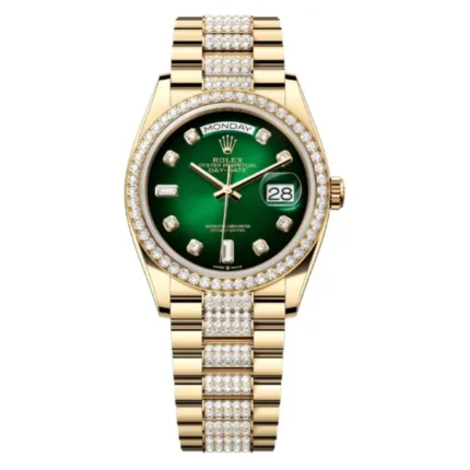 Rolex Day-Date 128348RBR “Iced Out” Deluxe Clone 1:1