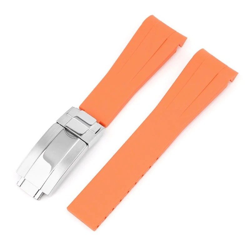 c5e80aeacde06ca4116d3836cdd653d6bb205713 Rolex – Submariner – Rubber Strap – Orange - Image 1