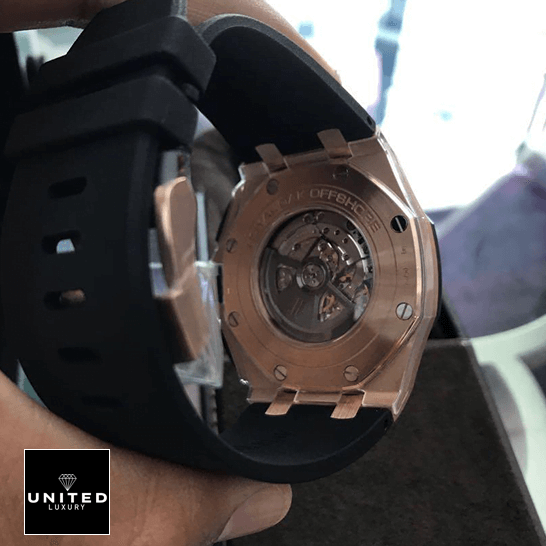 Audemars Piguet Royal Oak Offshore 26208ST.OO.D305CR.01 Audemars Piguet Royal Oak 26401 Black Rubber Bracelet Replica upsdie view