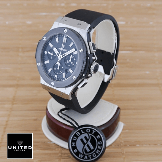 Hublot Big Bang Hublot Big Bang Steel Ceramic Replica on the stand