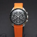 Omega – Speedmaster –  Rubber Strap – Orange - Image 3