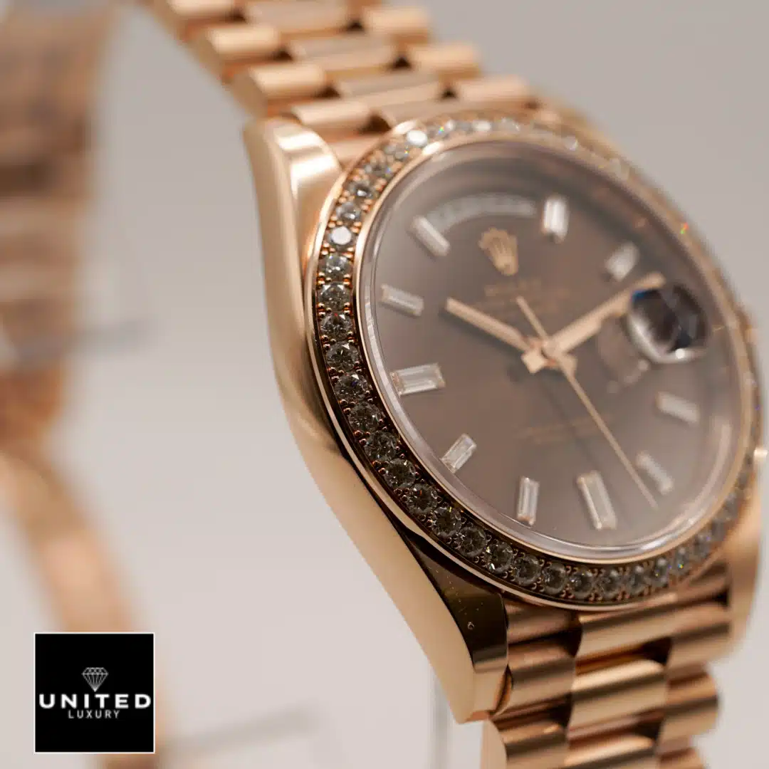 Rolex Day-Date 228345RBR Rolex Day-Date 40 Gem-Set Bezel 228345RBR Replica