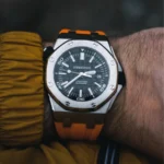 Audemars Piguet – Royal Oak Offshore Diver –  Rubber Strap – Orange - Image 2