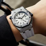 Audemars Piguet – Royal Oak Offshore Diver –  Rubber Strap – White - Image 2