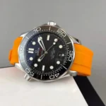 Omega – Seamaster –  Rubber Strap – Orange - Image 2