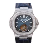 Patek Philippe Nautilus 5711 Tourbillon “Jumbo” Blue Dial Super Accurate Clone