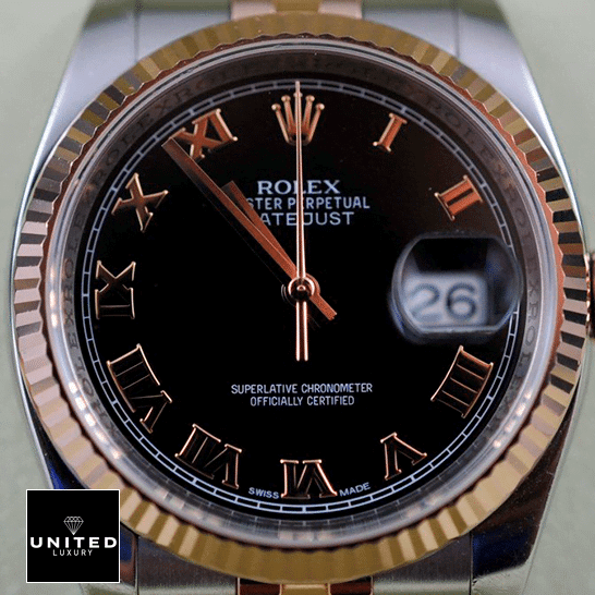 Rolex Datejust 126231-0085 Rolex Datejust Black Roman Numeral Dial 116231 Replica