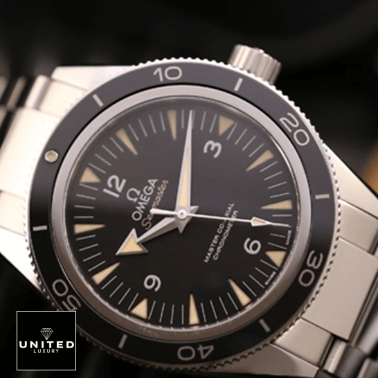 Omega Seamaster Omega Seamaster Black Dial Stainless Steel Replica front view