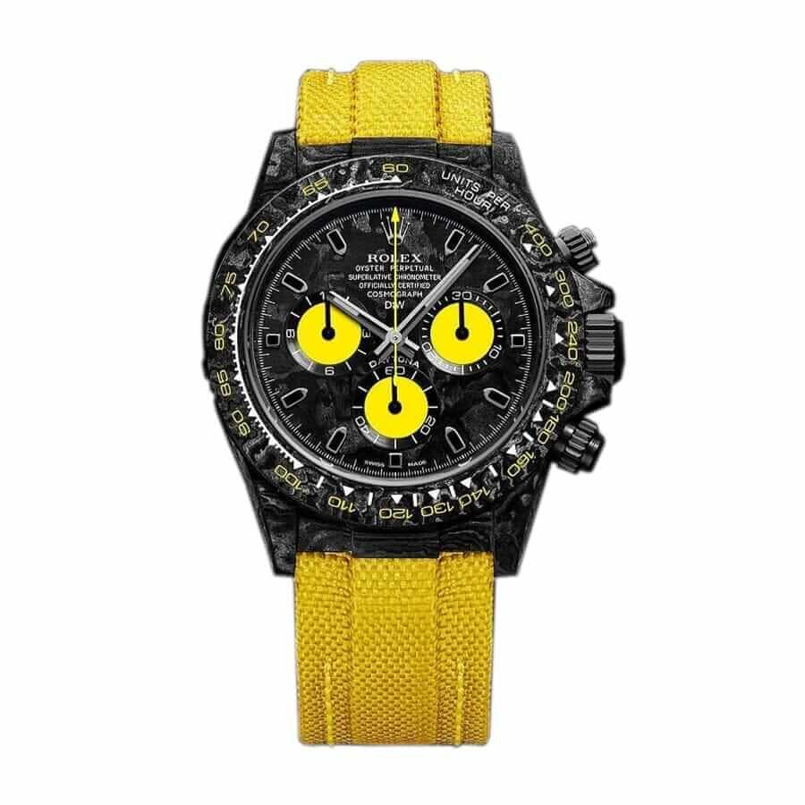d21a85b287c3d3cde6a92a6a48815f4a7e5e134c Rolex Cosmograph Daytona DIW “Lemon Edition” Ultra Realistic Replica - Image 1