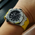 Audemars Piguet – Royal Oak Offshore Diver –  Rubber Strap – Yellow - Image 2