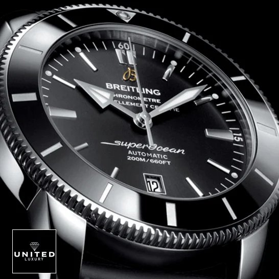 Breitling 128348RBR-0030 Breitling Superocean Heritage Automatic Black Dial Replica black background
