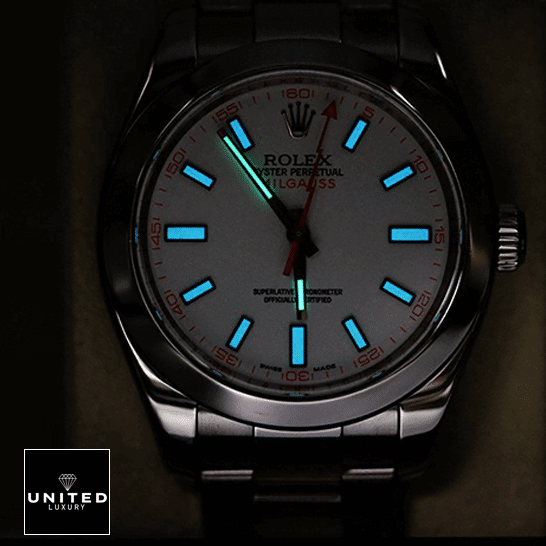 Rolex Milgauss 116400 Rolex Milgauss 116400-0002 Luminous Stick Dial Replica