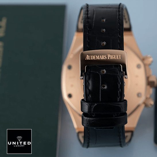 Audemars Piguet Royal Oak Chronograph 26320OR Audemars Piguet Royal Oak 26320OR.OO_.D002CR.01 Leather Black Bracelet Replica