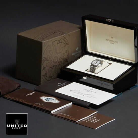 Patek Philippe Nautilus Chronograph 5980/1A-019 Patek Philippe White Dial Chronograph Replica in the box