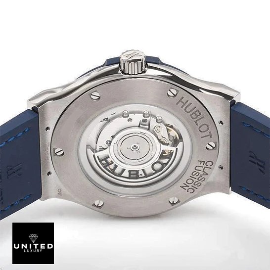 Omega Seamaster Diver 210.90.42.20.03.001 Hublot Classic Fusion Automatic Blue Sunray Stainless Steel Case Replica white background