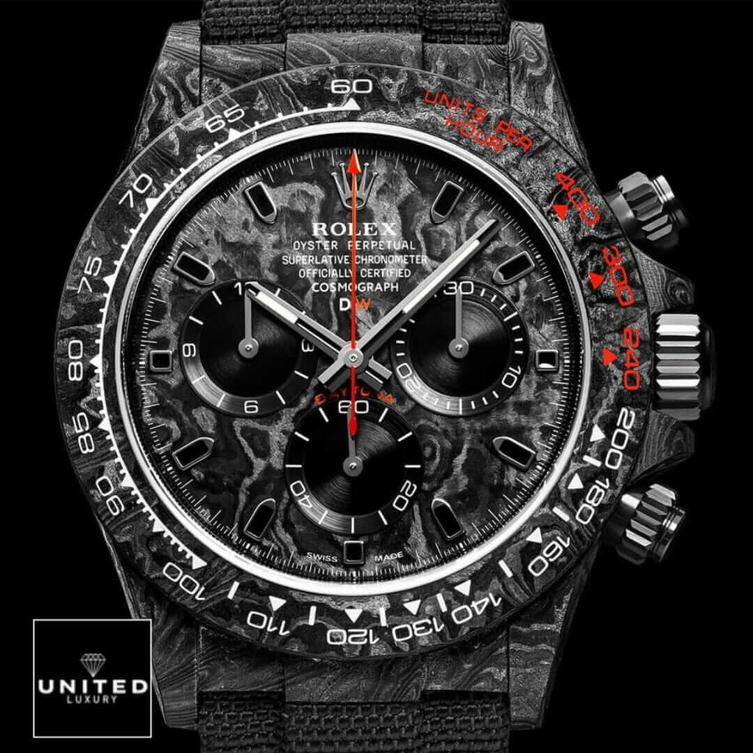 Rolex Daytona Speedster Red After Market Black Bezel 116503-NTPT-RED Replica