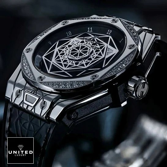 Hublot Big Bang Hublot Big Bang Sang Blue Titanium Pave 415_NX_1112_VR_1704_MXM17 Replica
