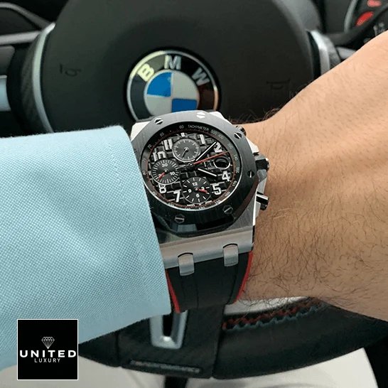 Audemars Piguet Royal Oak Offshore 26400SO.OO.A002CA.01 Audemars Piguet Royal Oak 26470SO.OO Black Dial Replica in the bwm car