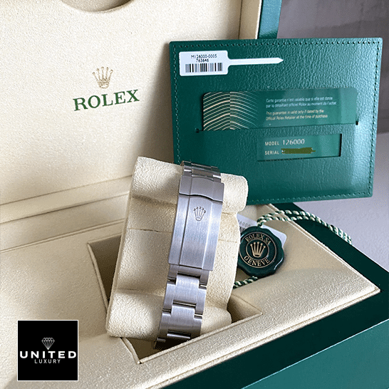 Rolex Datejust 134300 Oyster Perpetual Rolex Oyster Perpetual 126000 Stainless Steel Oyster Bracelet Replica& Guarantee Card in the Green Rolex Box