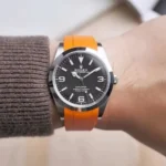 Rolex – Explorer I –  Rubber Strap – Orange - Image 3