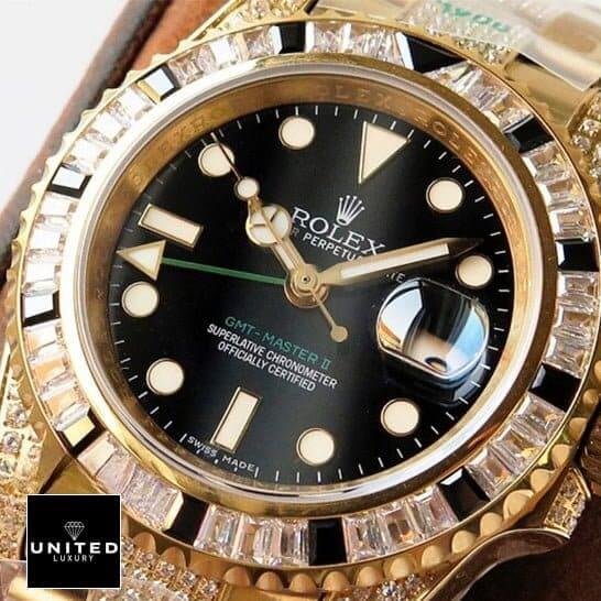 Rolex GMT-Master II 116748SANR Rolex GMT-Master II 116748SANR Black Dial Gem-Set Bezel Replica