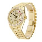 Rolex Day-Date 128348RBR “Pave Diamond Dial” Perfect Duplicate Edition - Image 2
